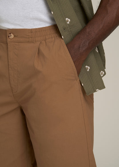 Bermuda Shorts for Tall Men in Russet Brown