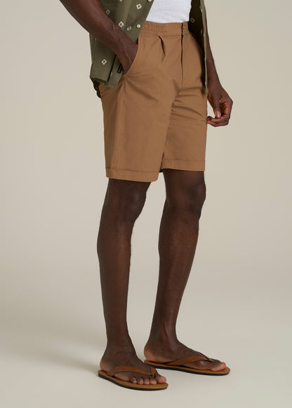 Bermuda Shorts for Tall Men in Russet Brown