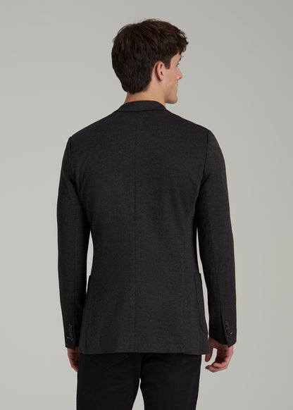 Core Blazer for Tall Men in Black Silver Mix