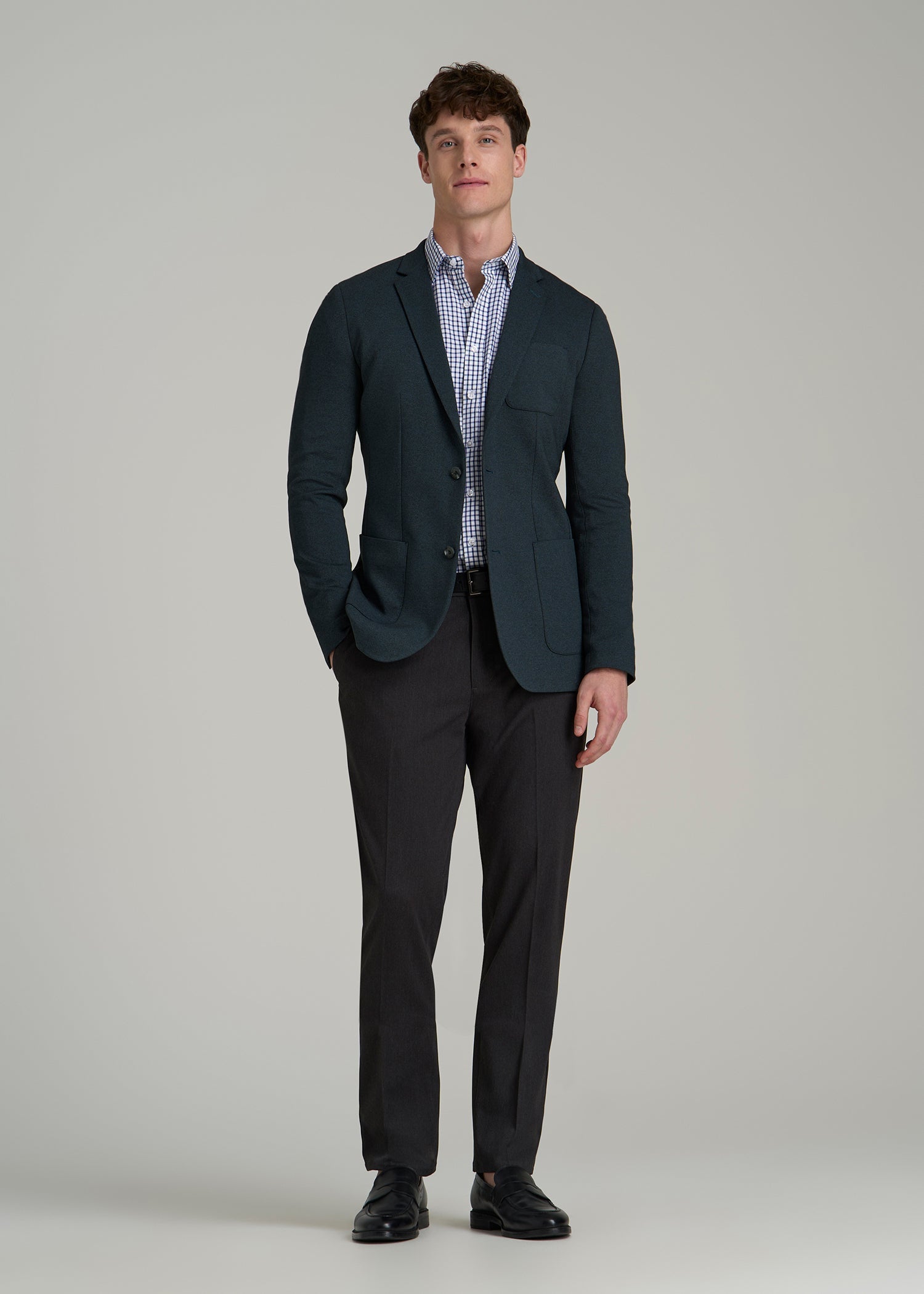 Core Blazer for Tall Men in Blue Steel