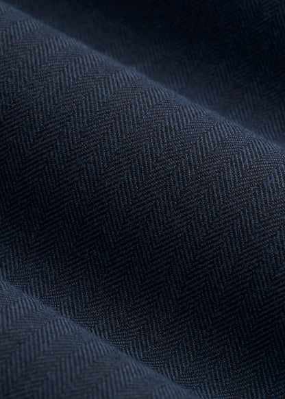 Core Blazer for Tall Men in Navy Blue Herringbone