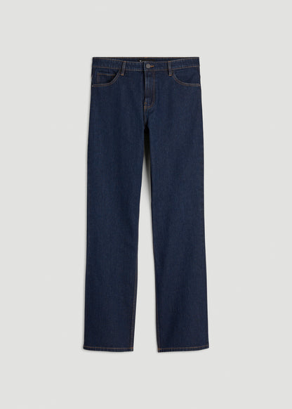 Bootcut Jeans for Tall Men in Deep Indigo Wash