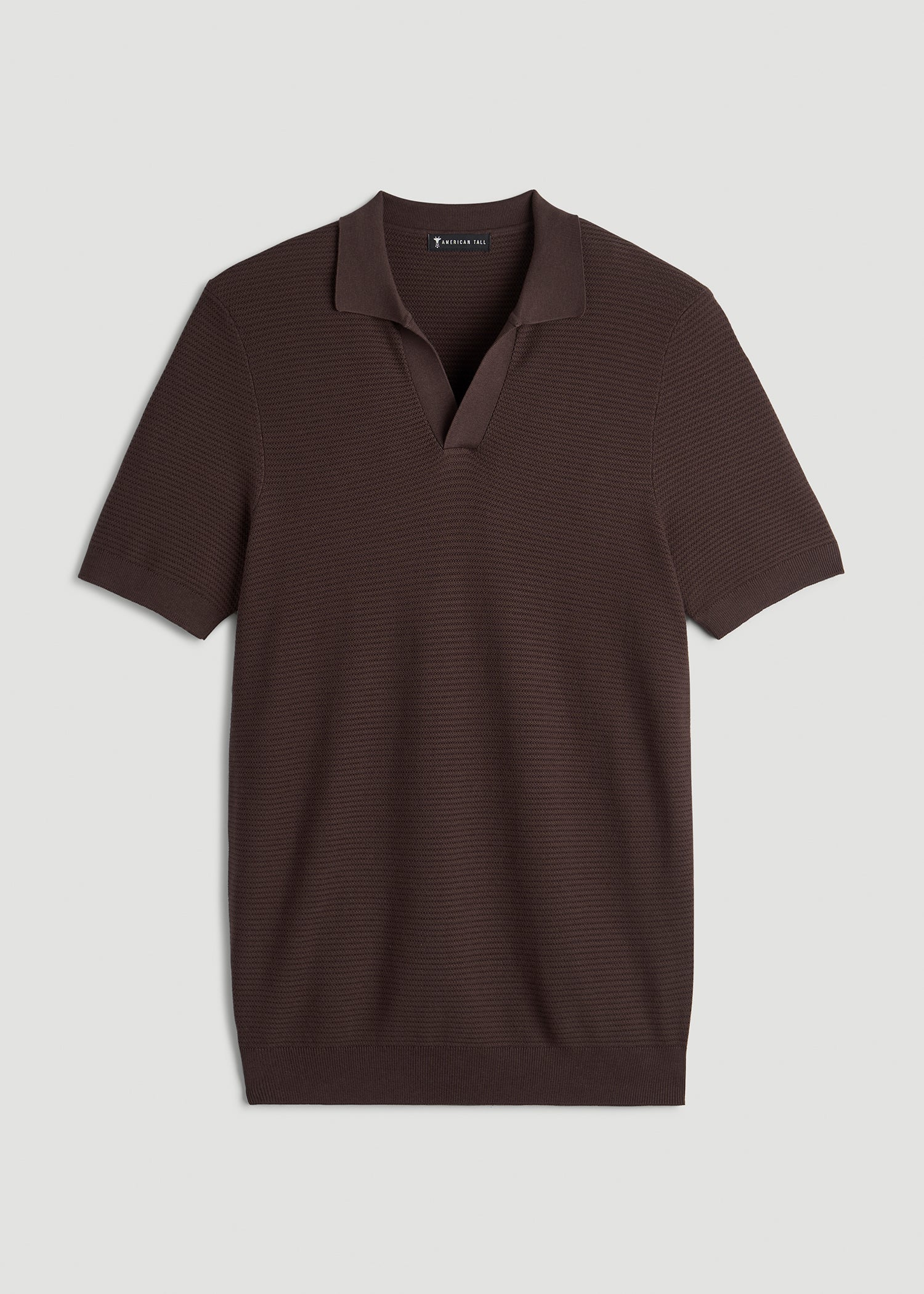 Braided Knit Sweater Polo for Tall Men | American Tall