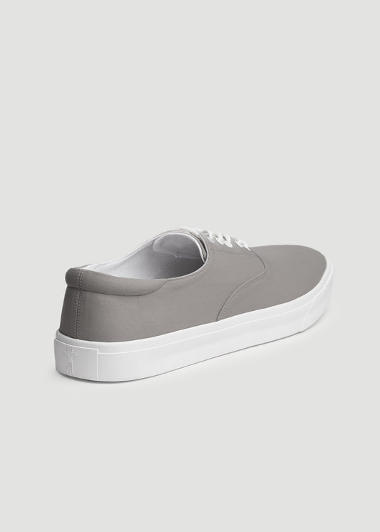 Canvas Sneaker for Tall Men in Grey