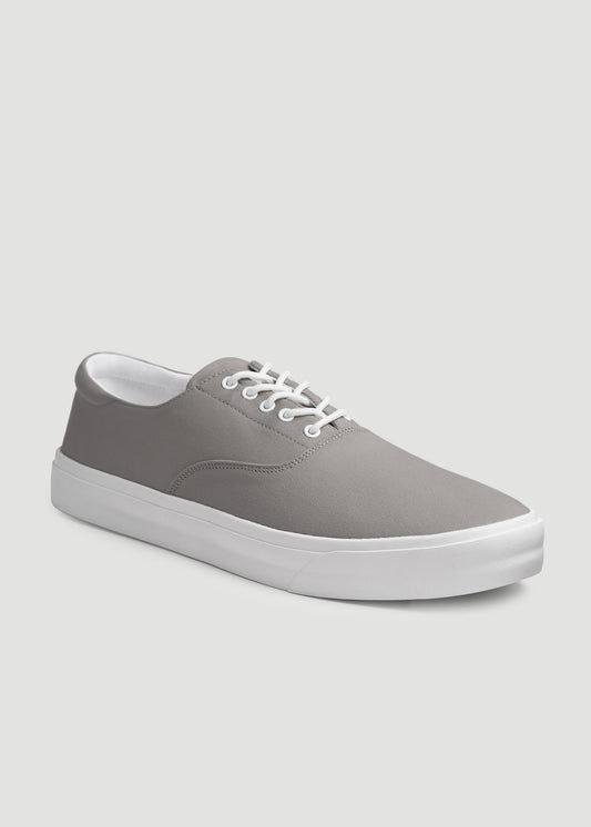 Canvas Sneaker for Tall Men in Grey