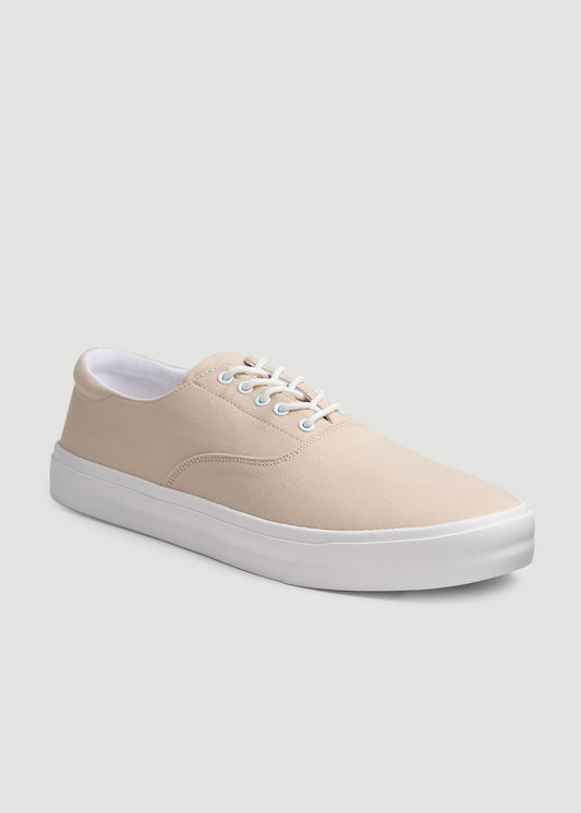 Canvas Sneaker for Tall Men in Taupe