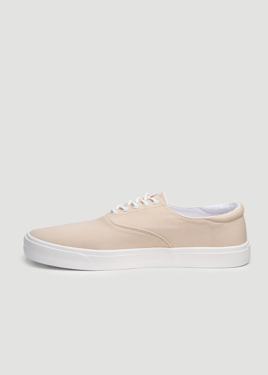 Canvas Sneaker for Tall Men in Taupe