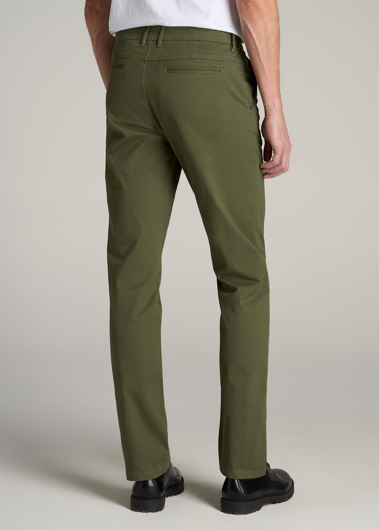 Carman TAPERED Chinos in Bright Olive - Pants for Tall Men