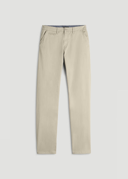 Carman TAPERED Chinos for Tall Men in Desert Khaki