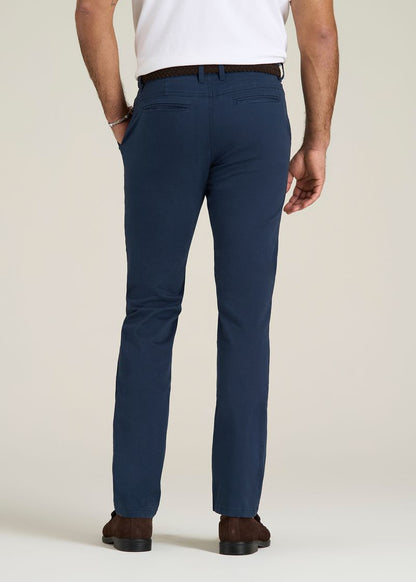 Carman TAPERED Chinos for Tall Men in Marine Navy