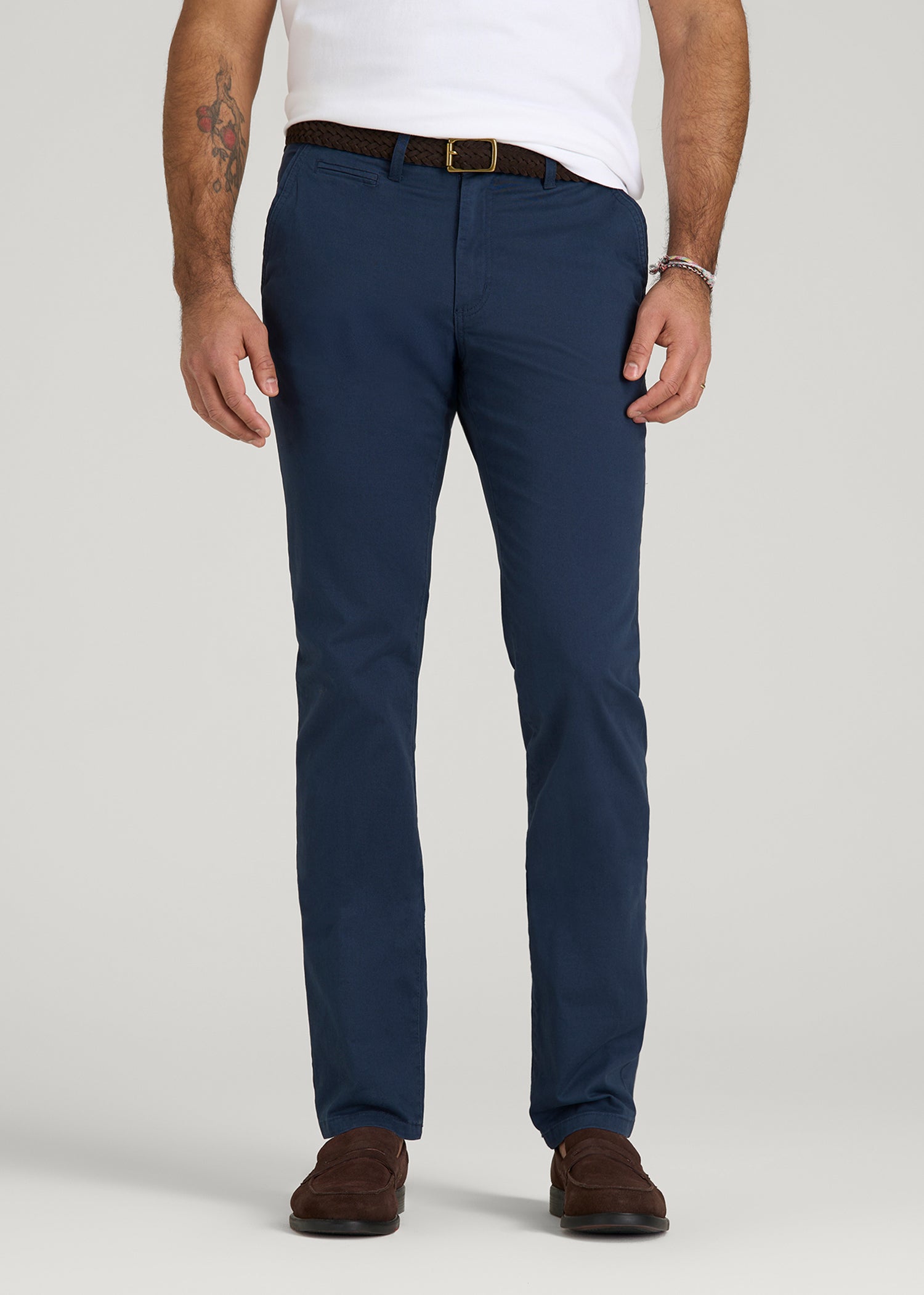 【美品】SANRISE TAPERED PANTS NAVY / L Marine Navy Men's Tall Carman Tapered Fit Chino Pant | American Tall