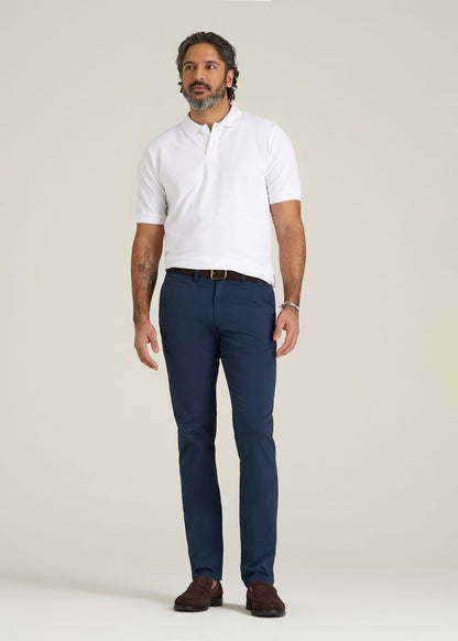 Carman TAPERED Chinos for Tall Men in Marine Navy