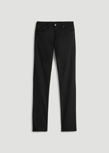 Carman TAPERED Fit Five Pocket Pants for Tall Men in Black