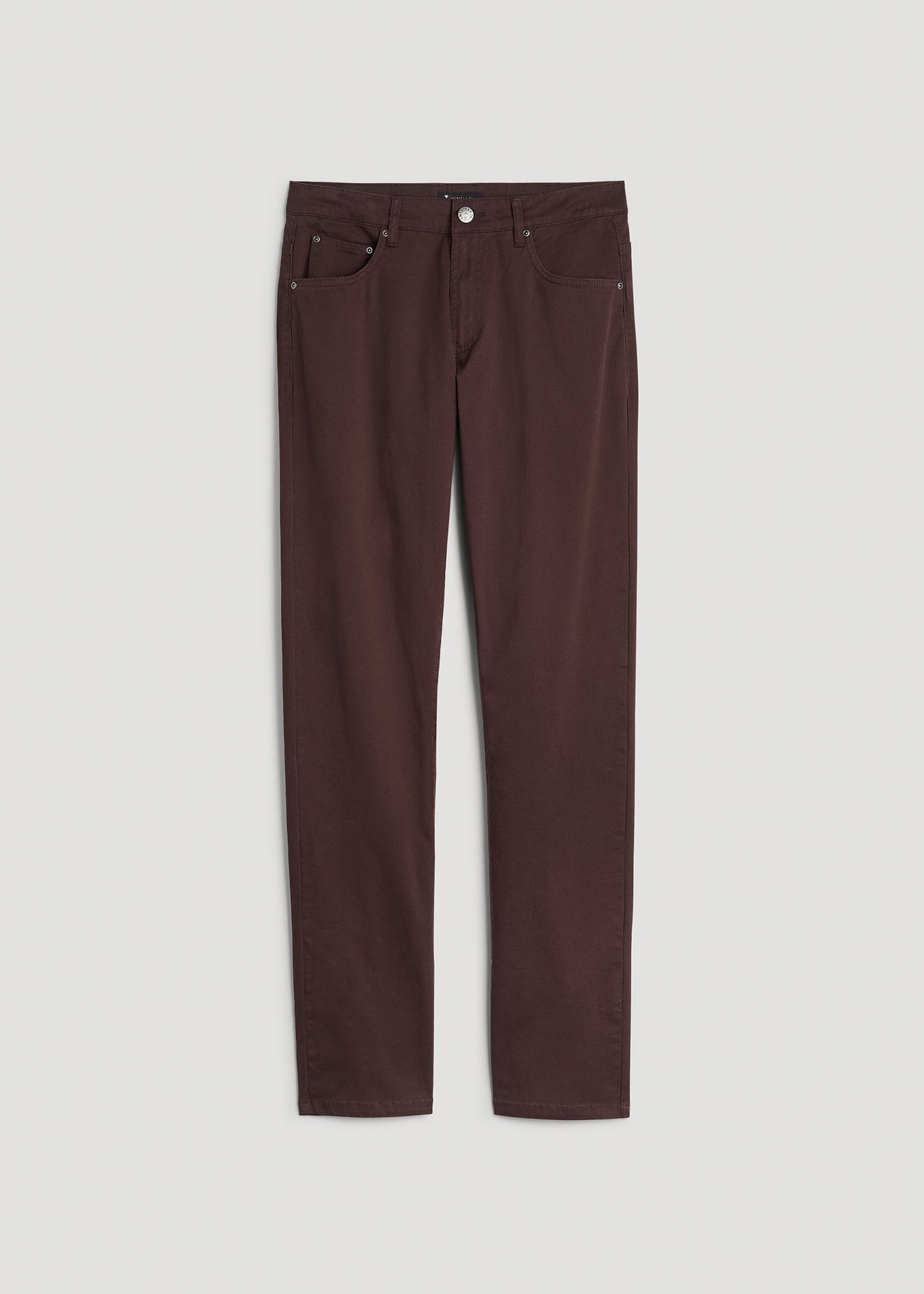 Carman TAPERED Fit Five Pocket Pants for Tall Men in Oxblood