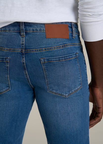 Carman TAPERED Jeans for Tall Men in Classic Mid Blue