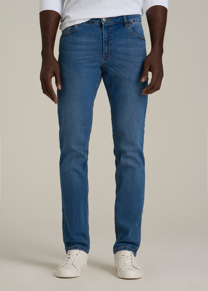 Carman TAPERED Jeans for Tall Men in Classic Mid Blue
