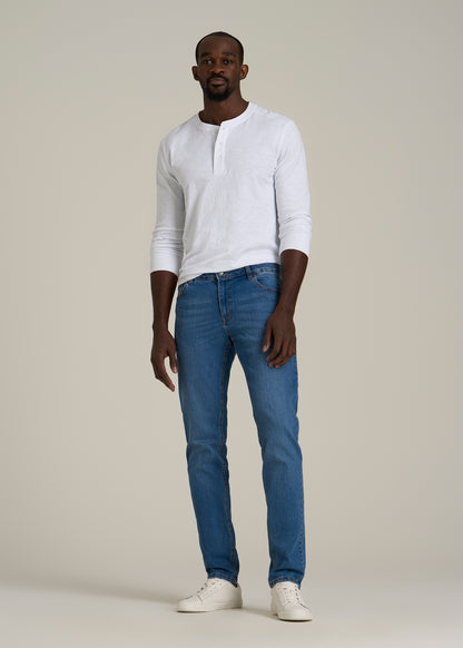 Carman TAPERED Jeans for Tall Men in Classic Mid Blue