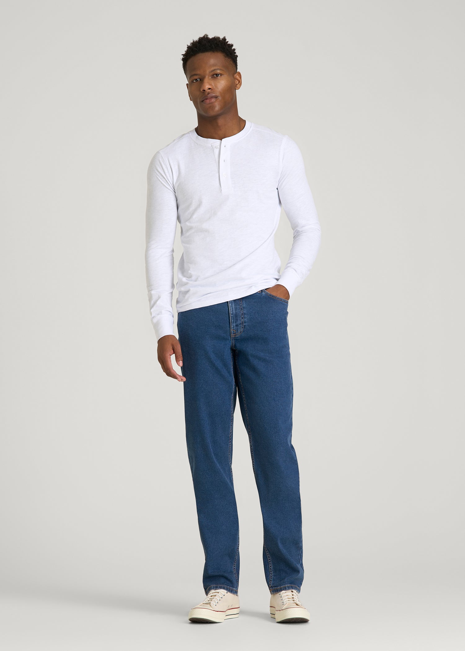 Carman TAPERED Jeans for Tall Men in New Colorado Blue