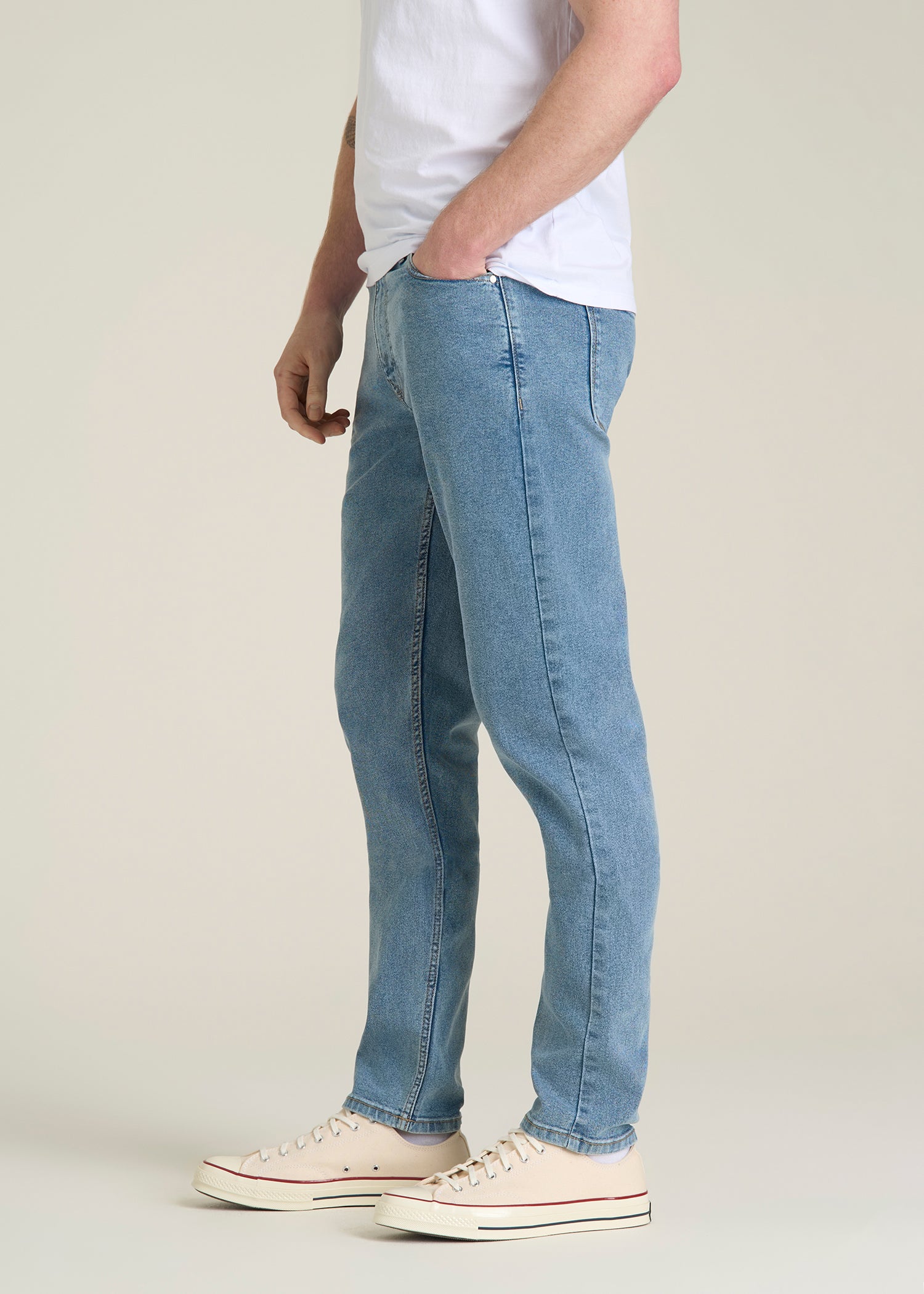 Carman TAPERED Jeans for Tall Men in Perfect Blue
