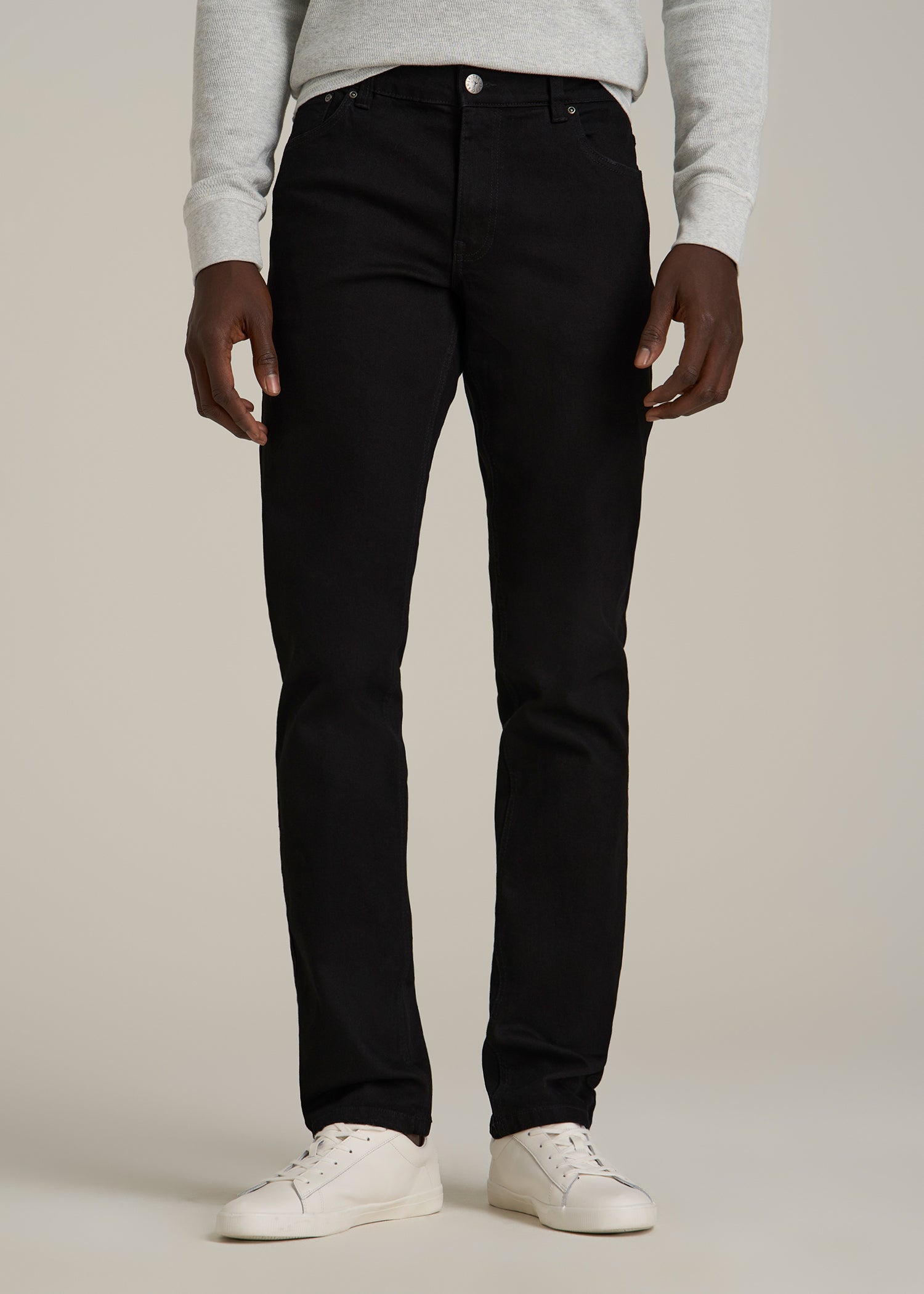 Carman TAPERED Jeans for Tall Men in True Black
