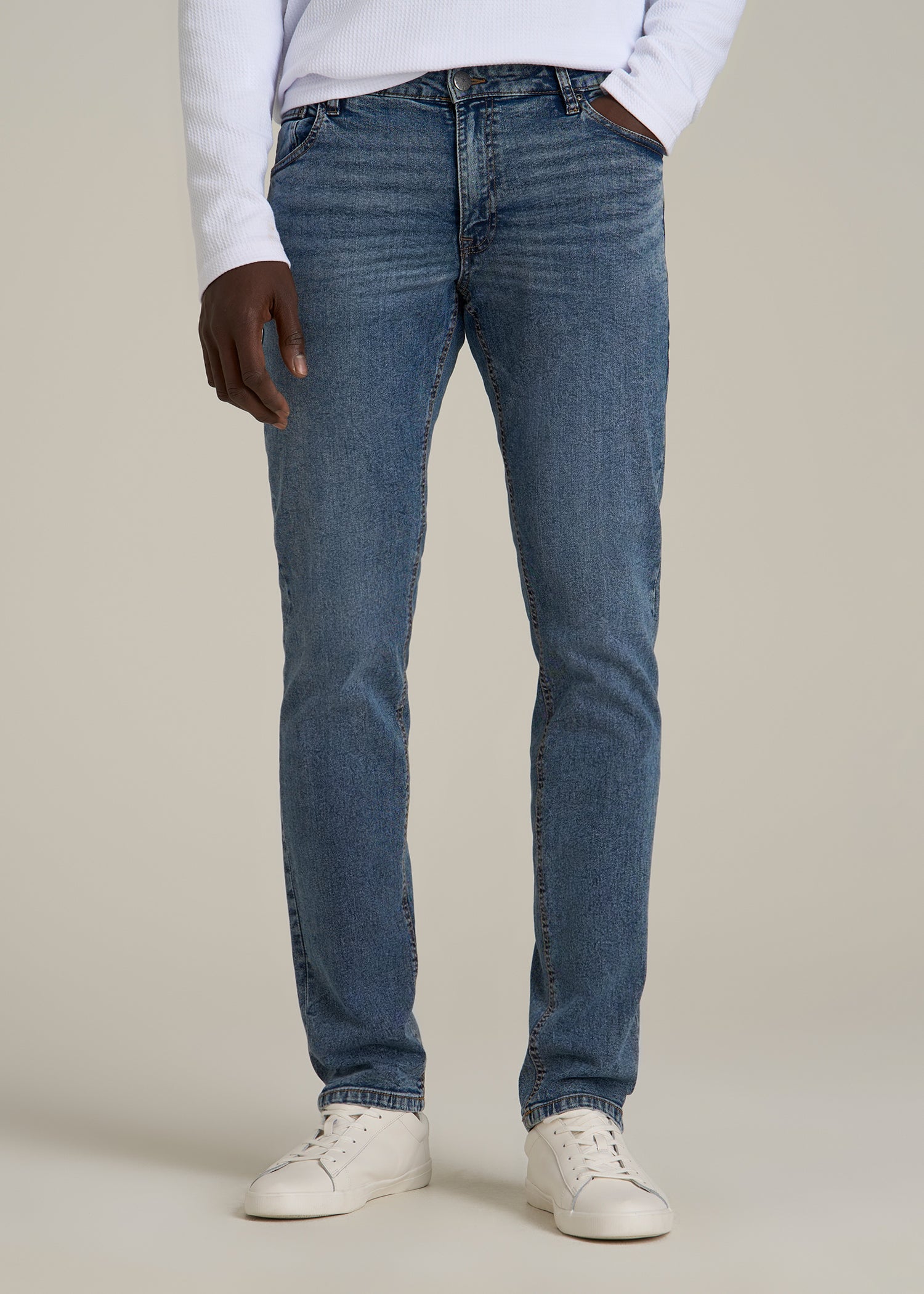 Carman TAPERED Jeans for Tall Men in Vintage Faded Blue