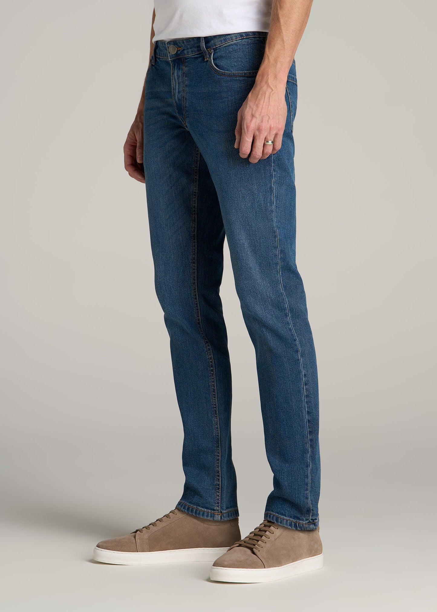 Carman TAPERED Jeans for Tall Men in Worn Blue