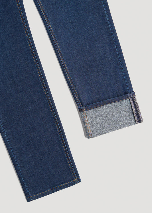Carman TAPERED Jeans for Tall Men in Classic Mid Blue