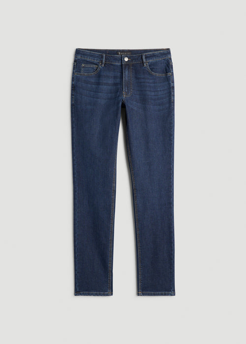 Carman TAPERED Fleeced Jeans for Tall Men in Colorado Blue Wash