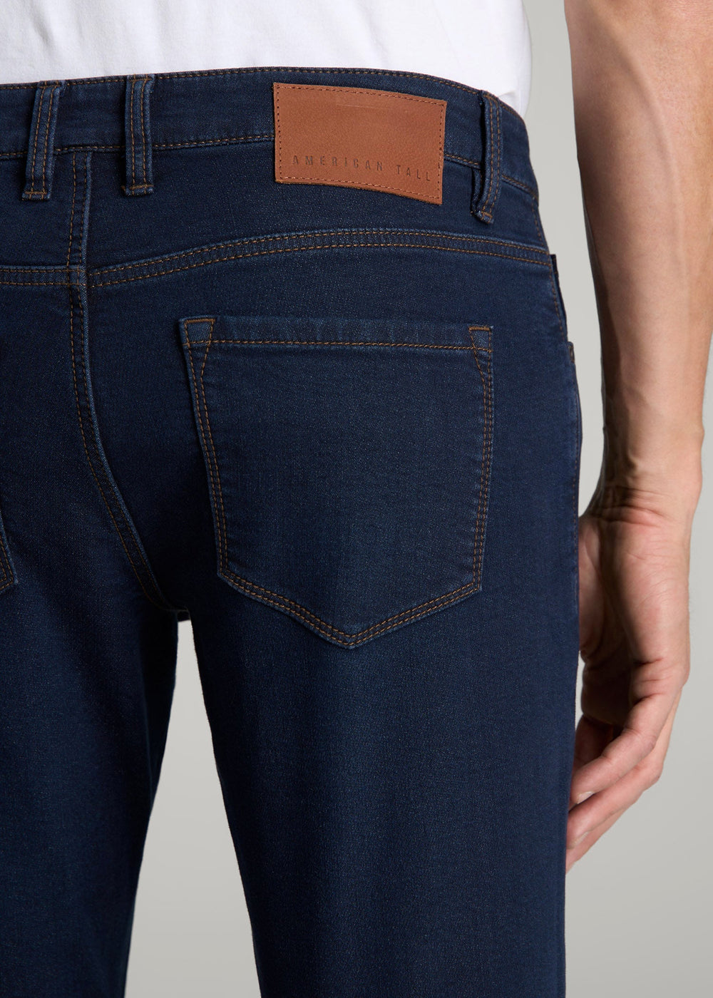 Carman Tapered Fit Fleeced Jeans for Tall Men | American Tall