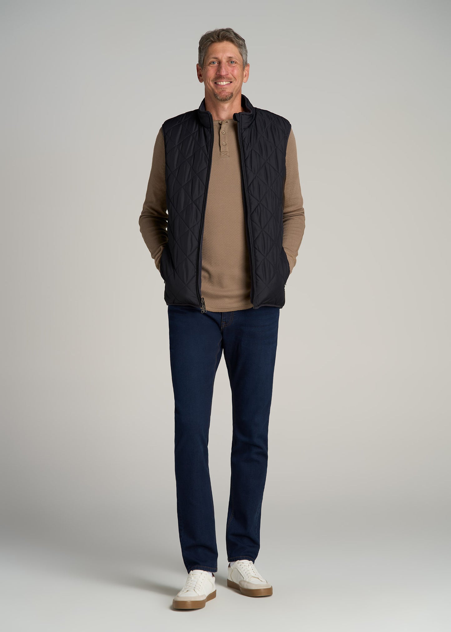 Carman TAPERED Fleeced Jeans for Tall Men in Rockies Blue
