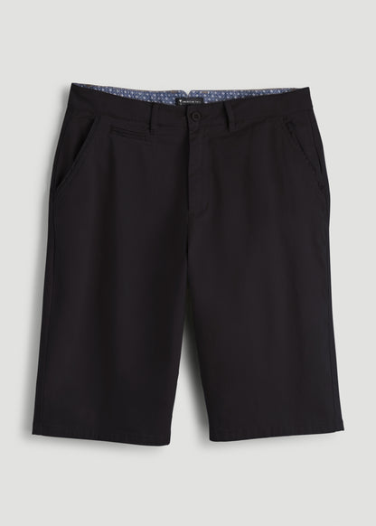 Chino Shorts for Tall Men in Black