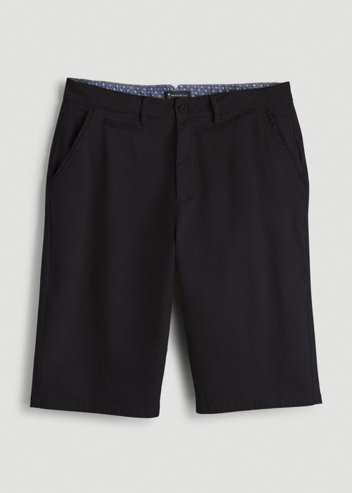 Chino Shorts for Tall Men in Black
