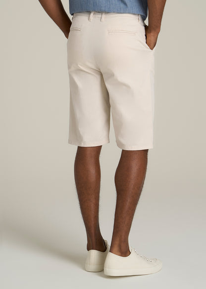 Chino Shorts for Tall Men in Chalk