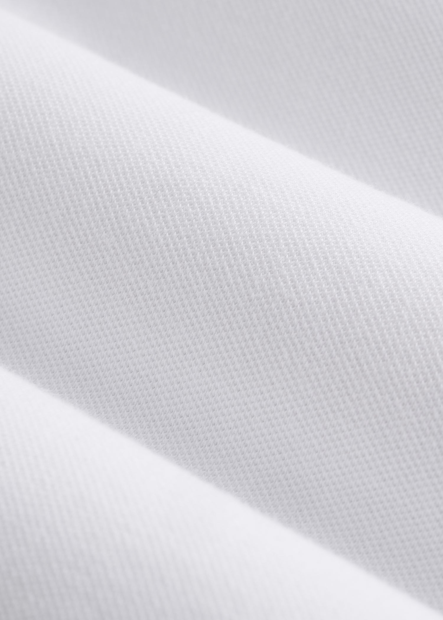 Classic Polo with Embroidered Logo for Tall Men in Bright White