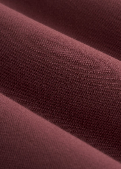 Classic Polo with Embroidered Logo for Tall Men in Cherry Brown