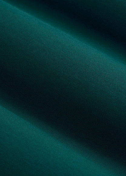 Classic Polo with Embroidered Logo for Tall Men in Deep Teal
