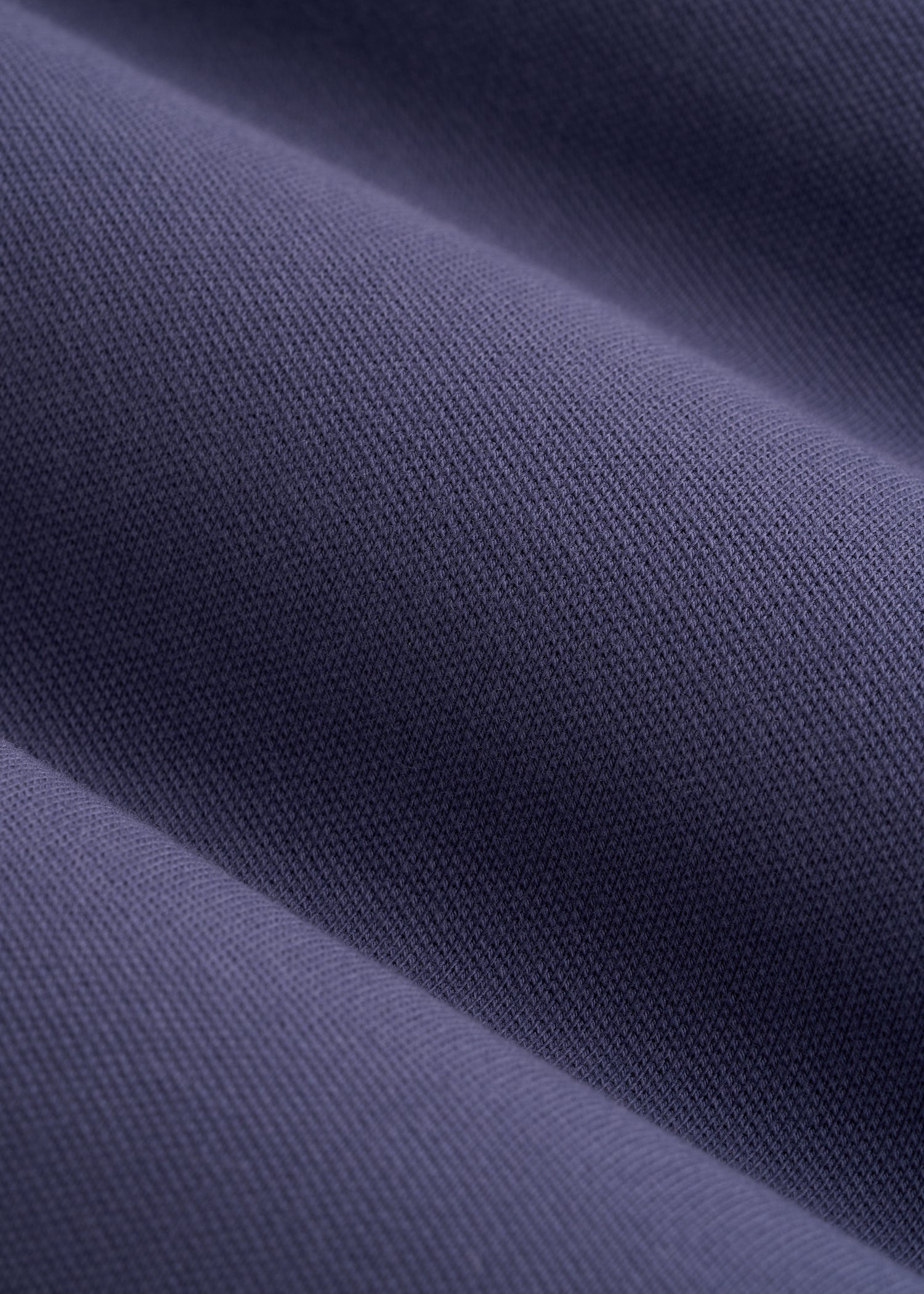 Classic Polo with Embroidered Logo for Tall Men in Future Dusk