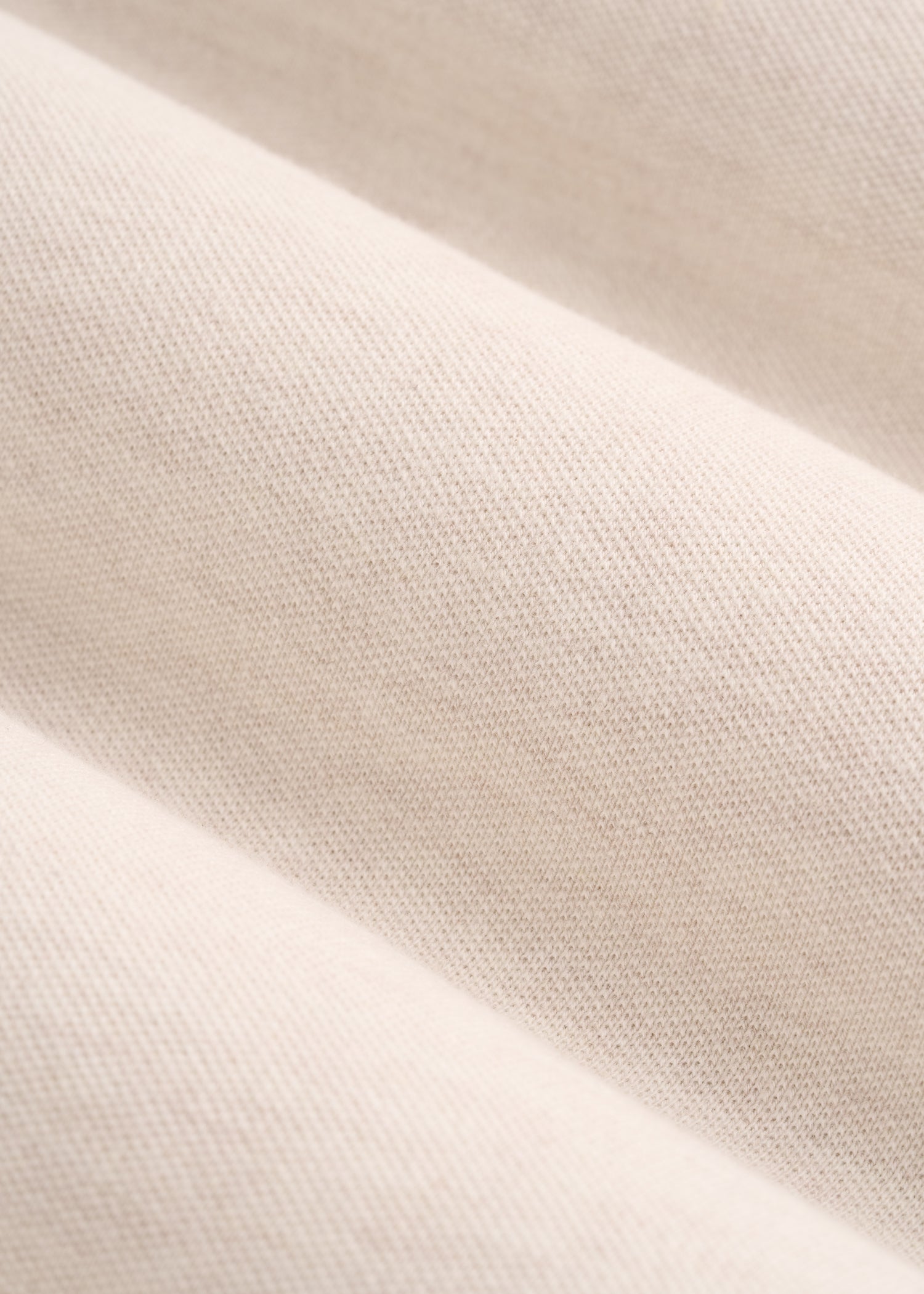 Classic Polo with Embroidered Logo for Tall Men in Heathered Oatmeal