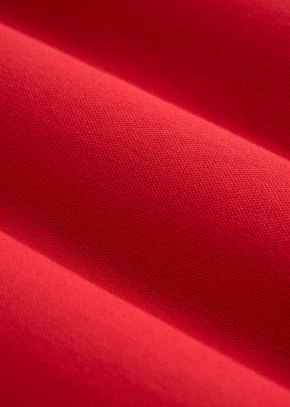 Classic Polo with Embroidered Logo for Tall Men in Racing Red