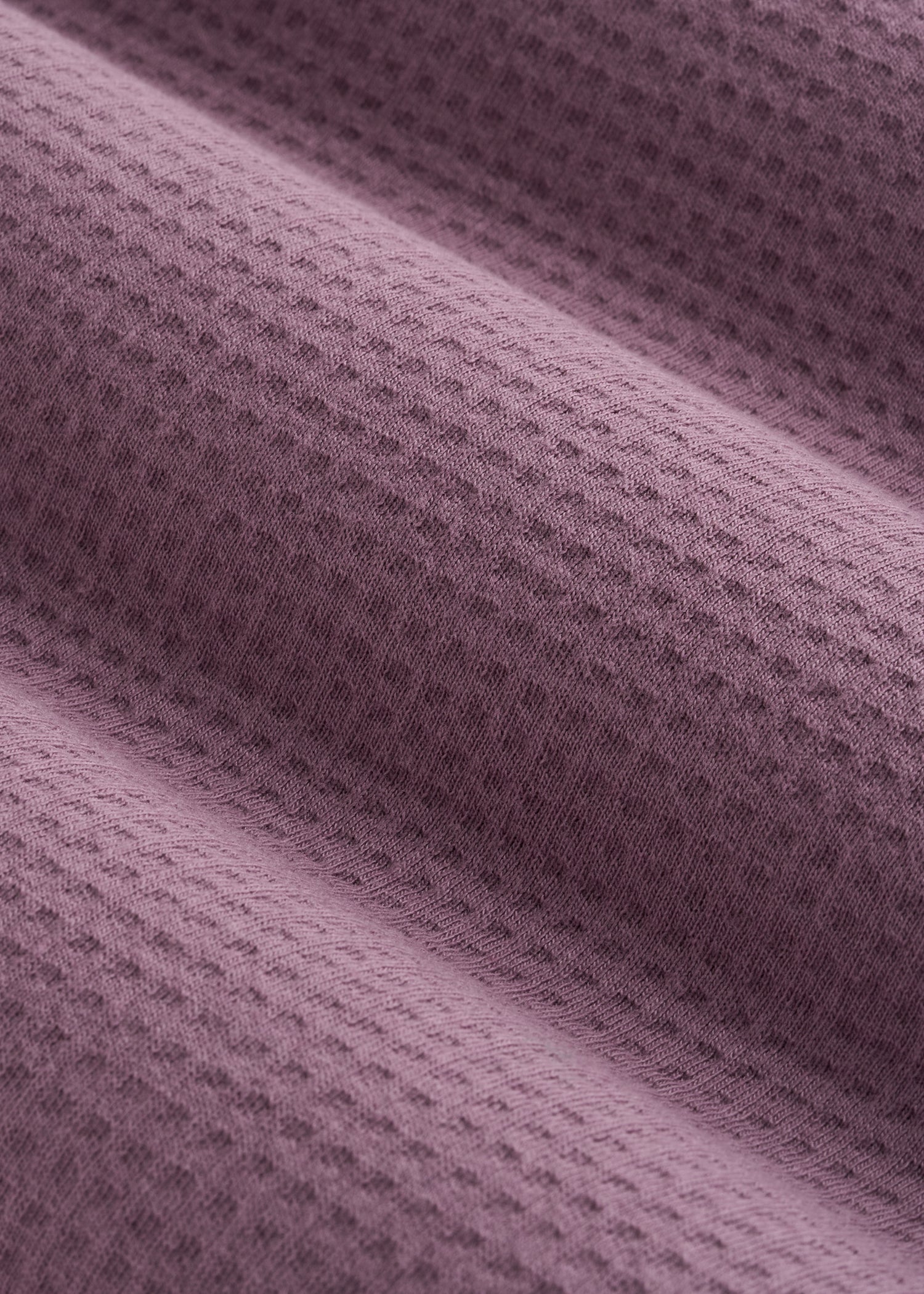 Cloud Knit Waffle Long Sleeve for Tall Men in Grapeade