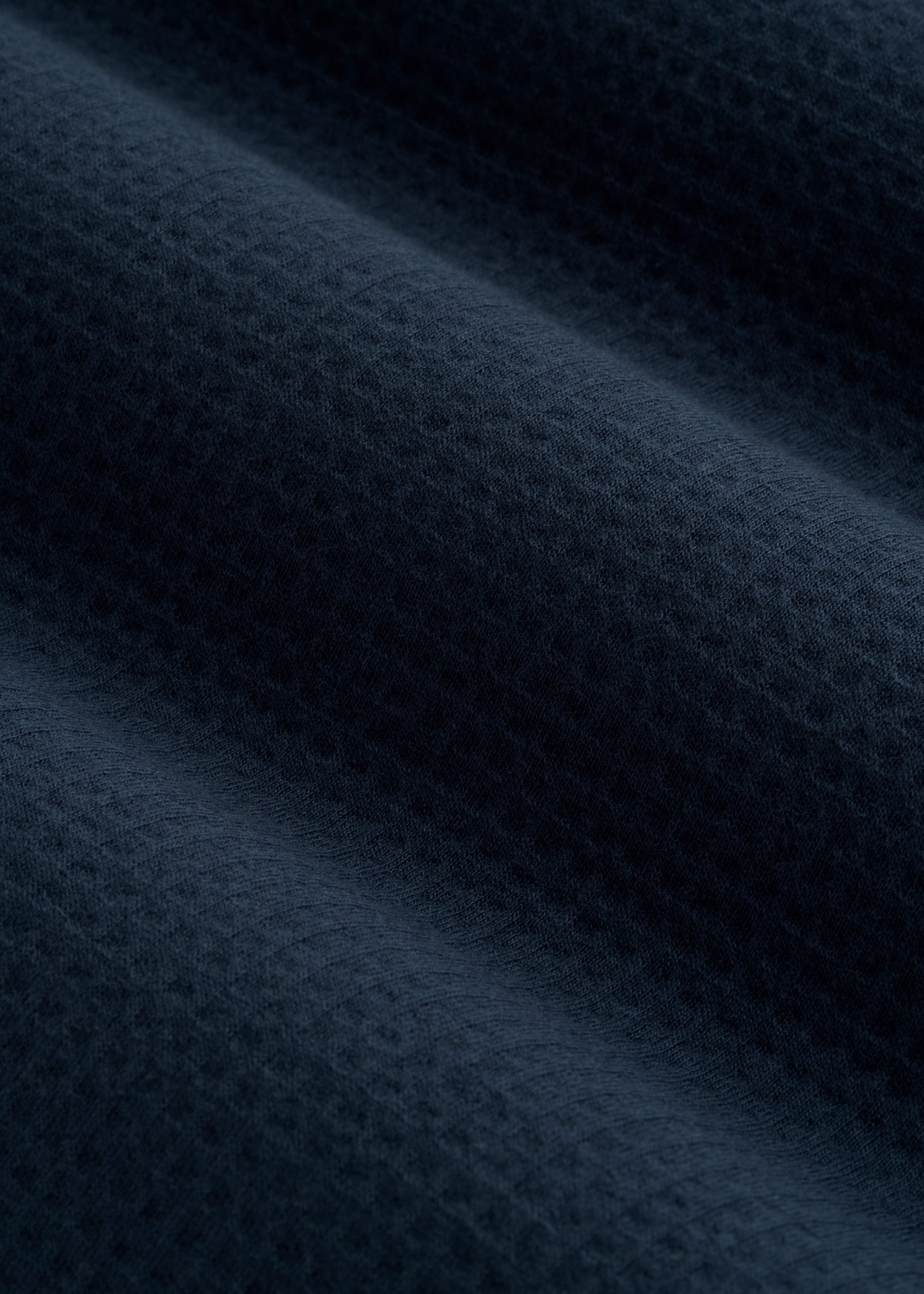 Cloud Knit Waffle Long Sleeve for Tall Men in Navy Blue