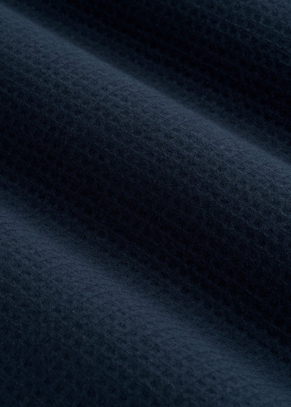 Cloud Knit Waffle Long Sleeve for Tall Men in Navy Blue