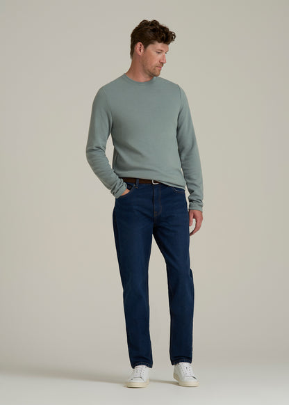 Cloud Knit Waffle Long Sleeve for Tall Men in Trooper