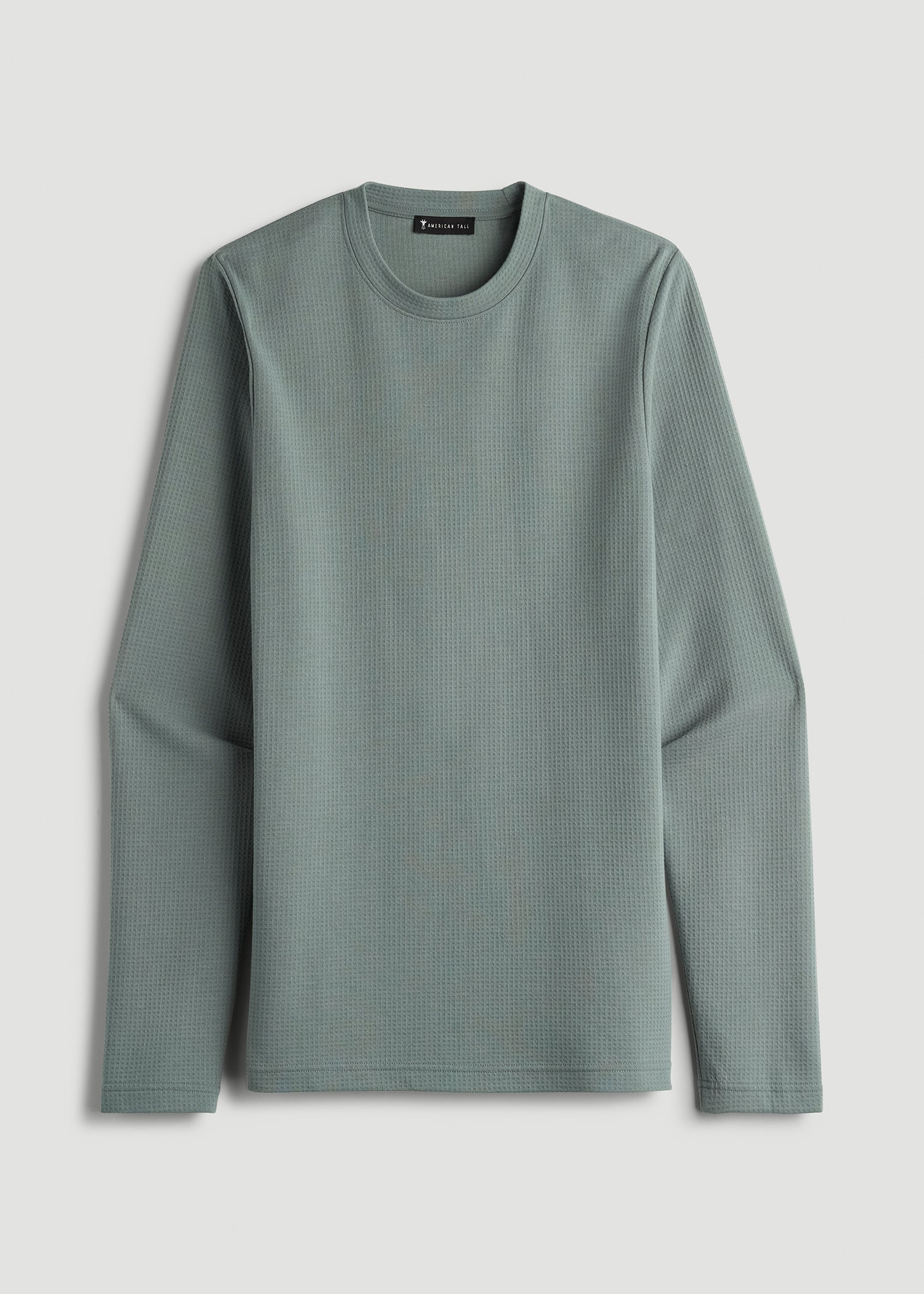 Cloud Knit Waffle Long Sleeve for Tall Men in Trooper