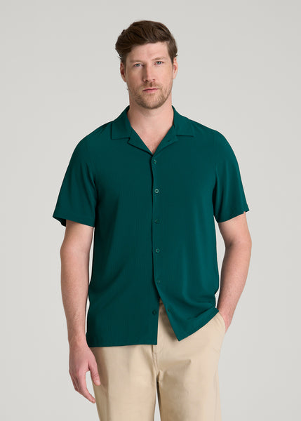 Coastal Perforated Button Shirt for Tall Men | American Tall