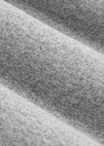 Core Cotton Crewneck Tee for Tall Men in Heathered Grey