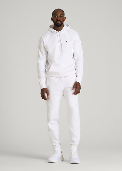 Core Motion Fleece Jogger for Tall Men in White