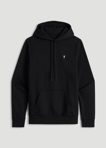 Core Motion Fleece Popover Hoodie for Tall Men in Black