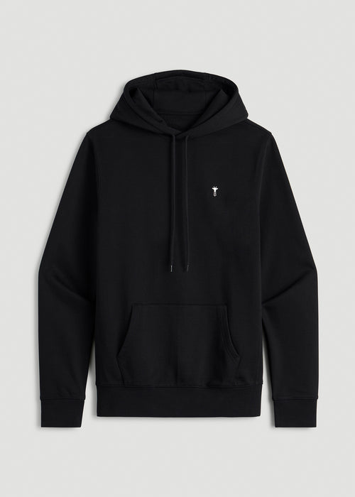 Core Motion Fleece Popover Hoodie for Tall Men in Black