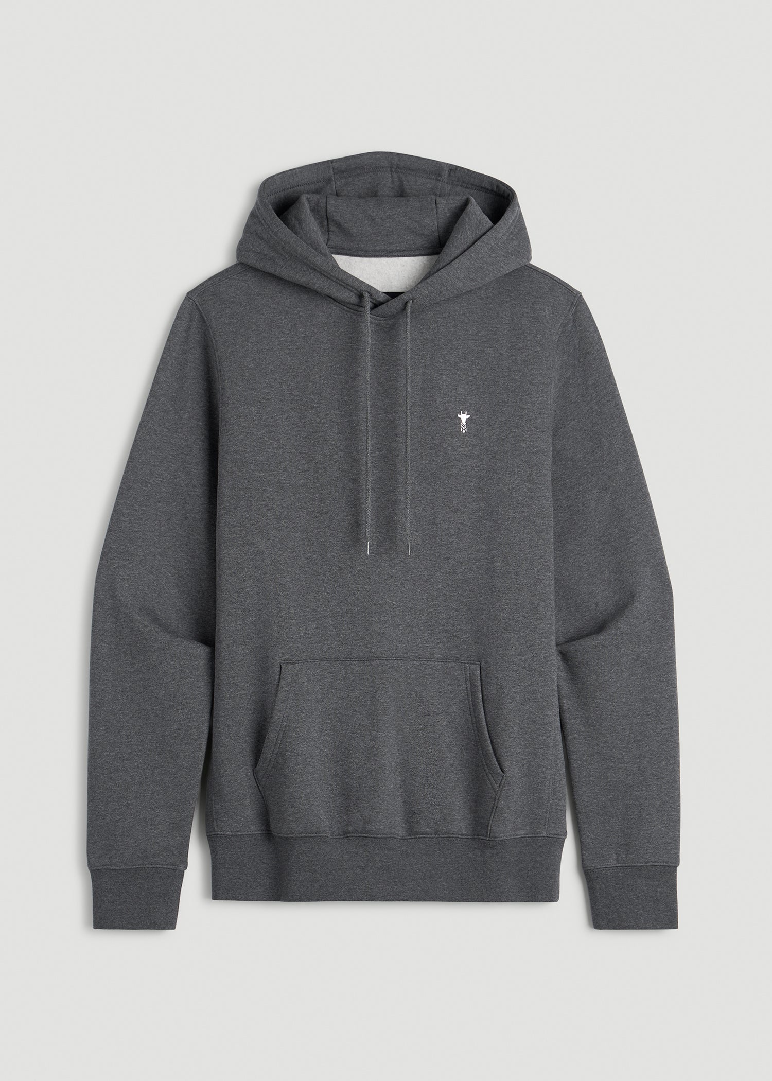 Core Motion Fleece Popover Hoodie for Tall Men in Charcoal Mix